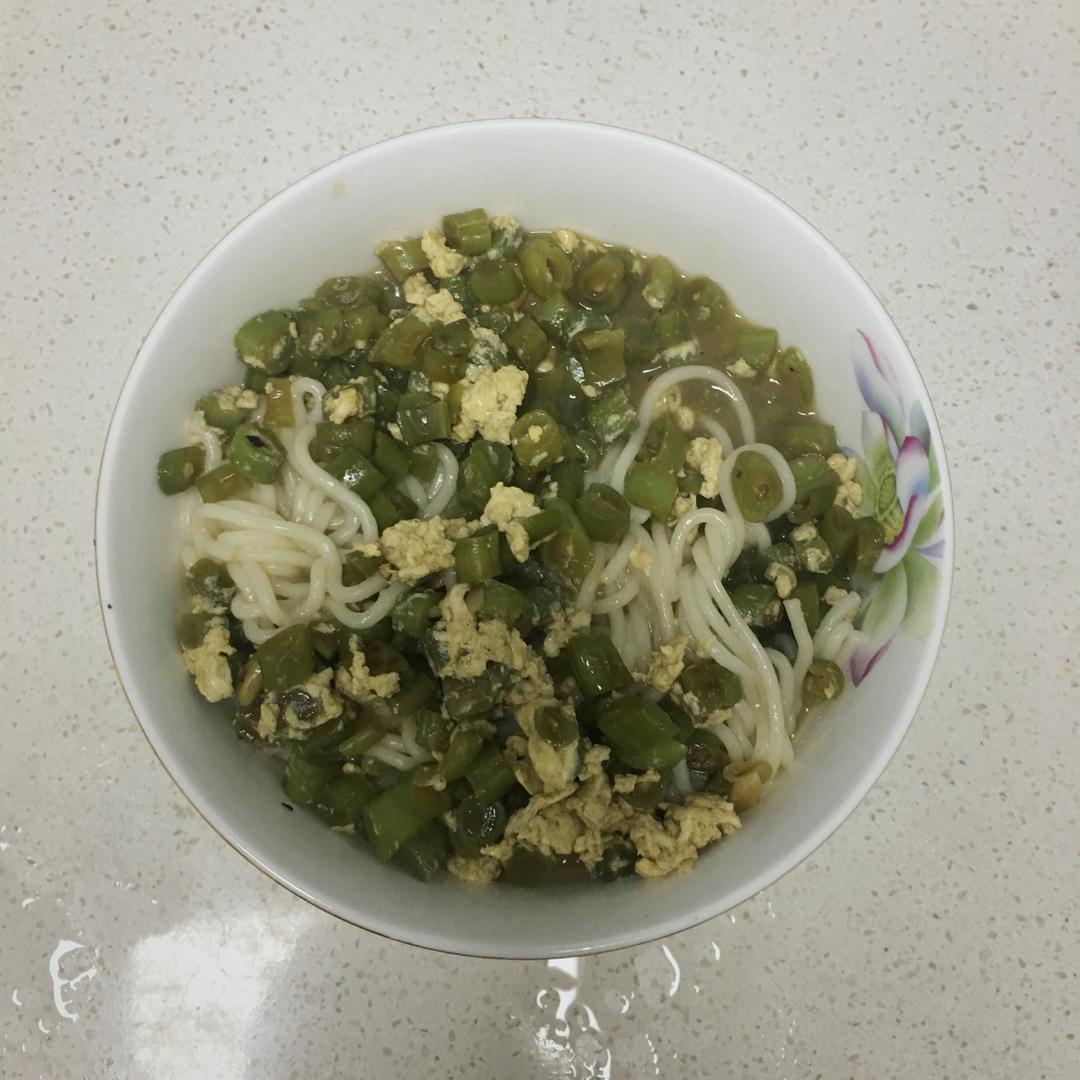 豇豆蛋花打卤面