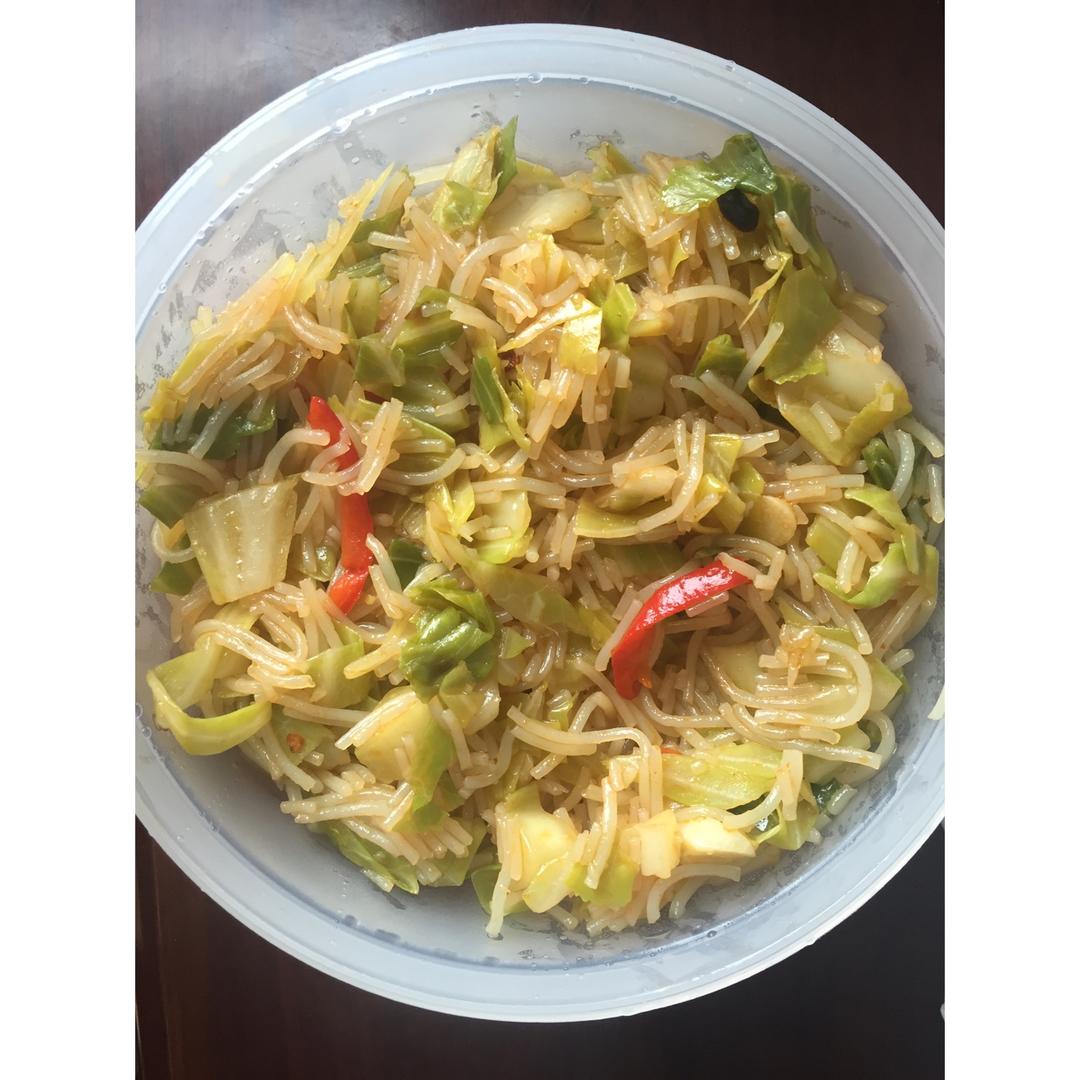 卷心菜炒粉丝
