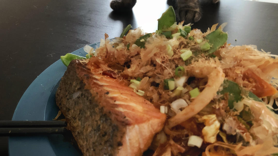 ちゃんちゃん焼き(chanchan yaki)——北海道限定版味噌三文鱼杂蔬炒