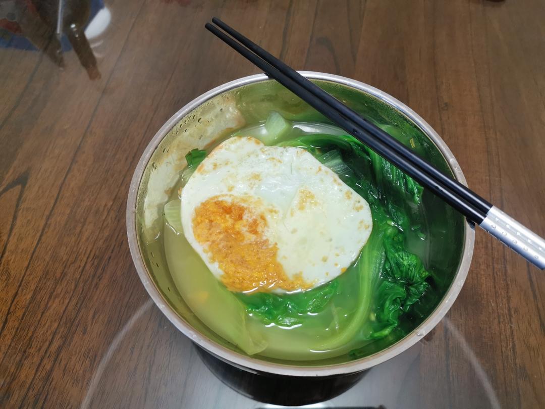 超级刮油掉称的生菜鸡蛋汤