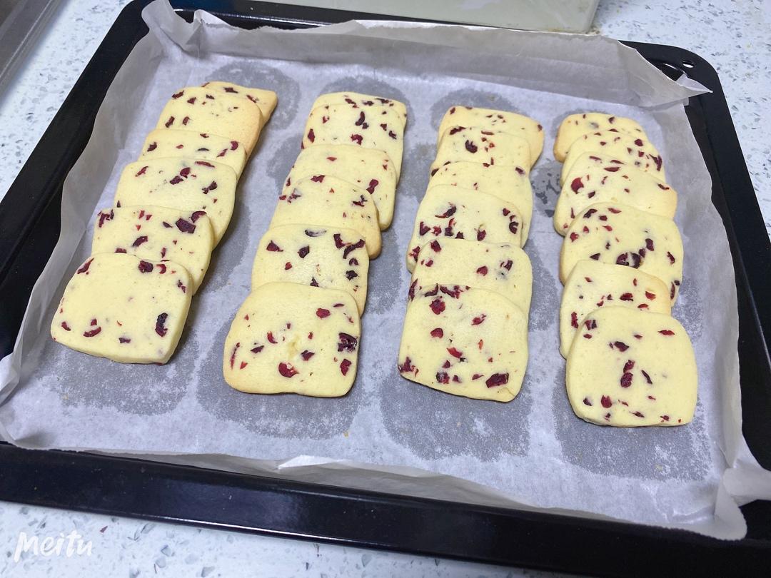 低糖少油版蔓越莓饼干