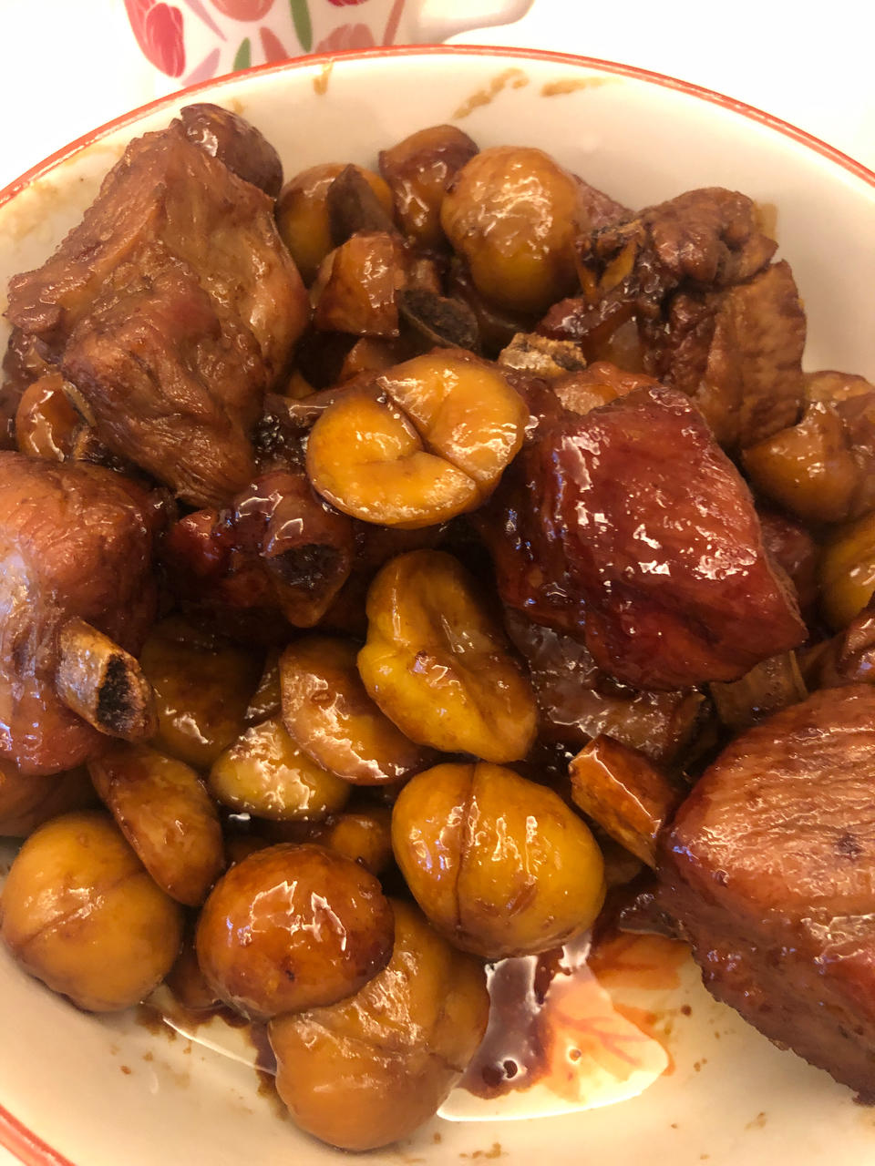 板栗烧排骨