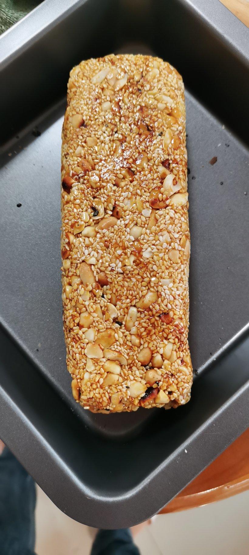 风里飞花做的花生芝麻糖无油版