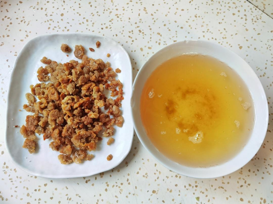 熬猪油渣渣/油吱了
