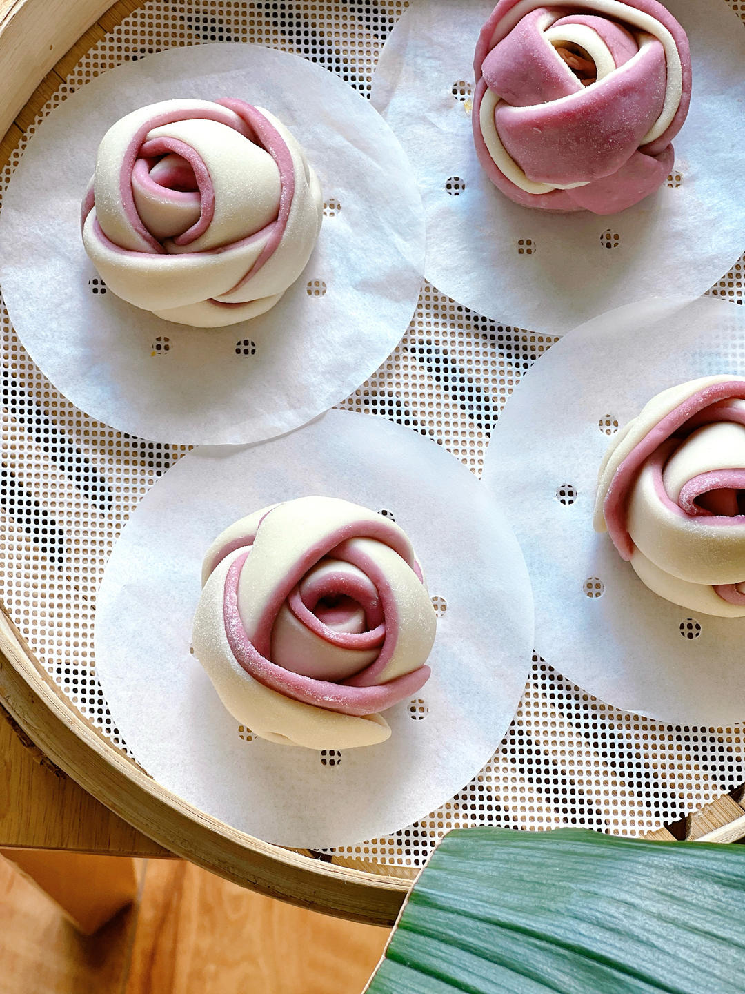 紫薯玫瑰花馒头的详细做法！