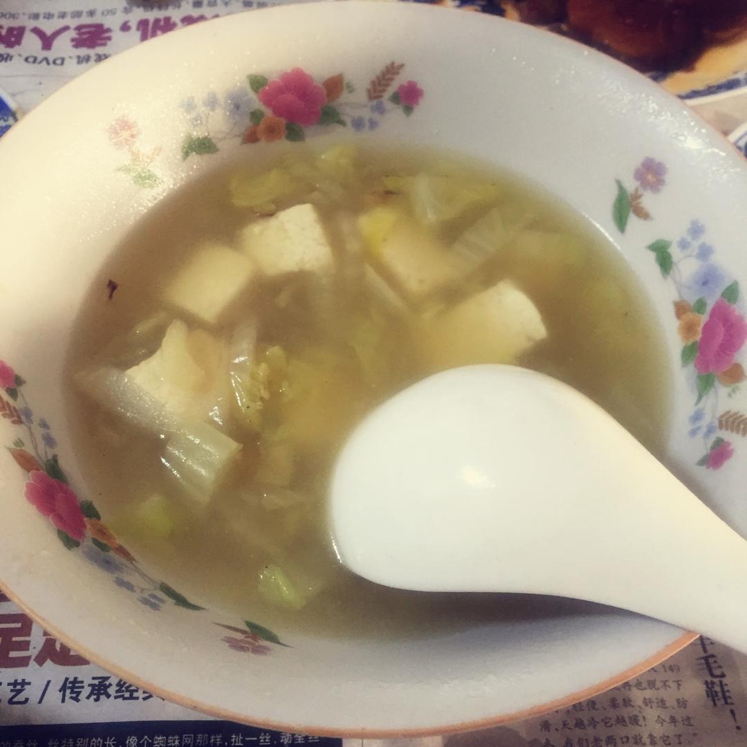 白菜豆腐汤