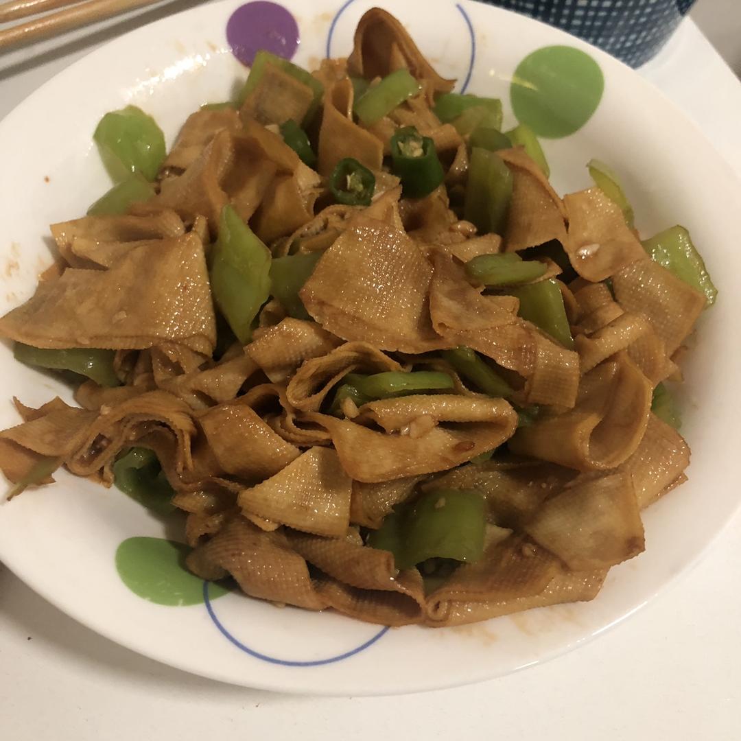 尖椒炒豆皮➕灵魂汤汁