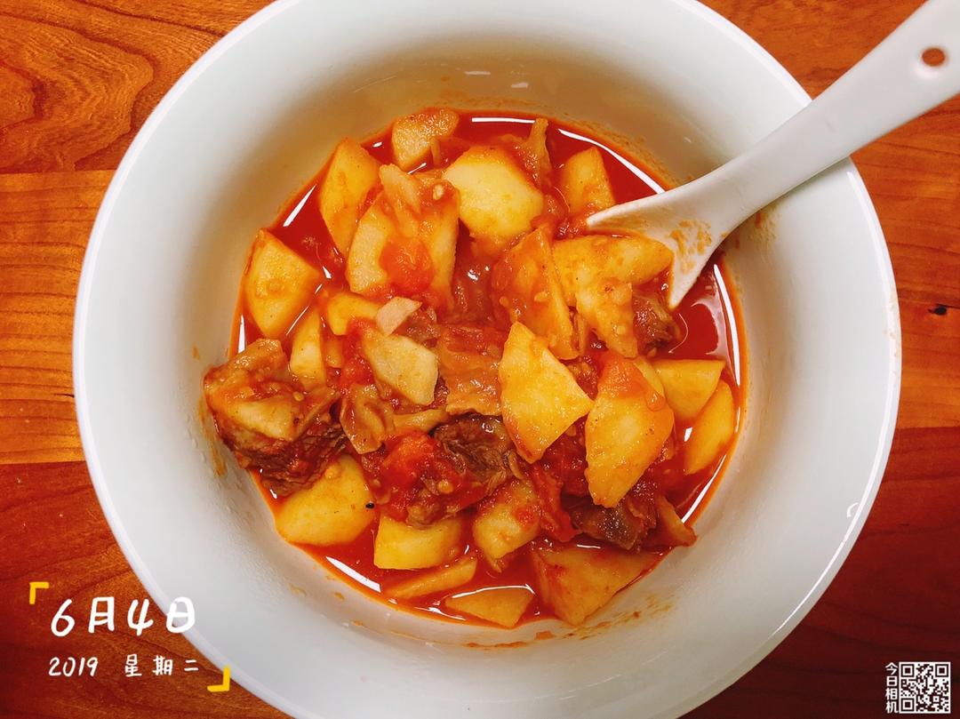番茄土豆炖牛腩