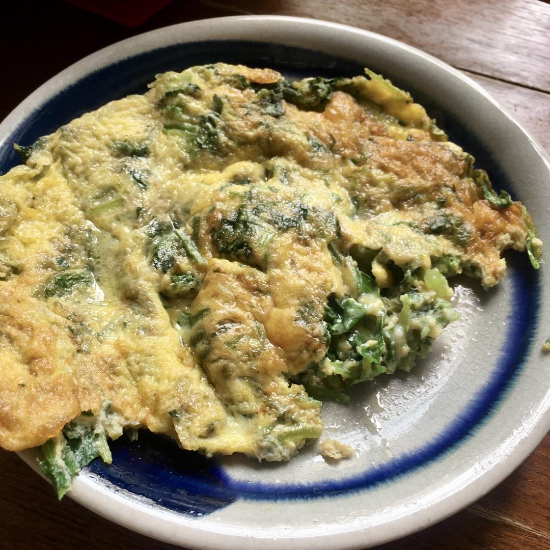芹菜鸡蛋小饼
