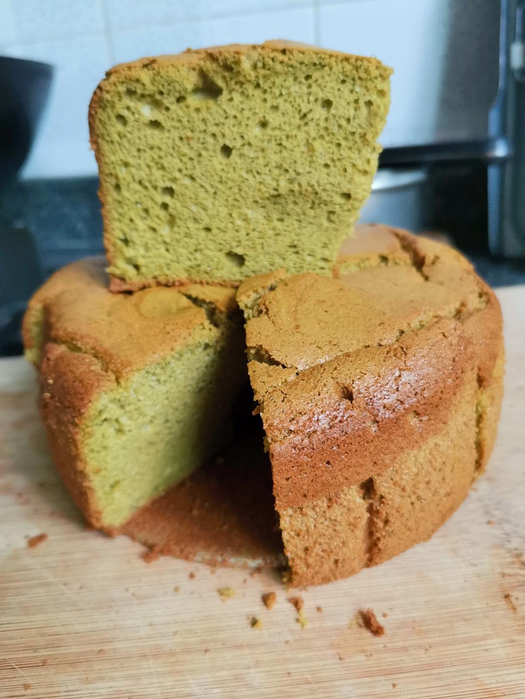 六寸抹茶戚风蛋糕