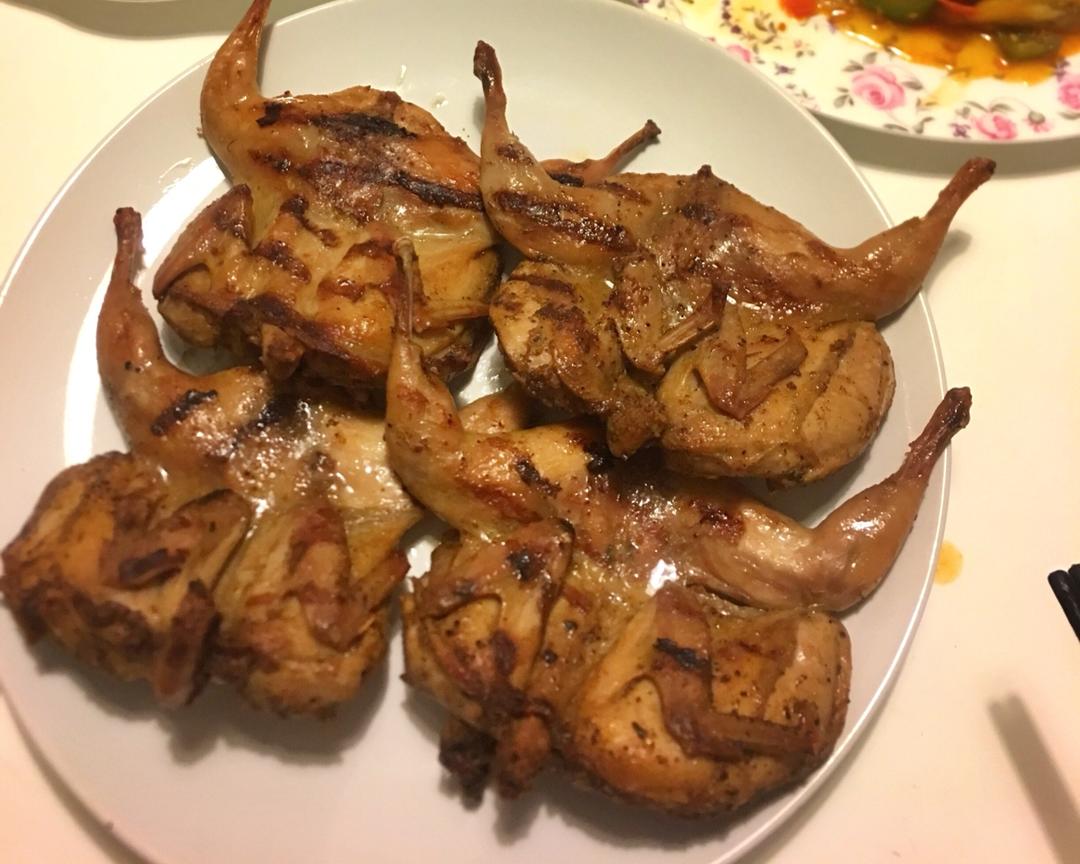 椒盐烤鹌鹑的做法