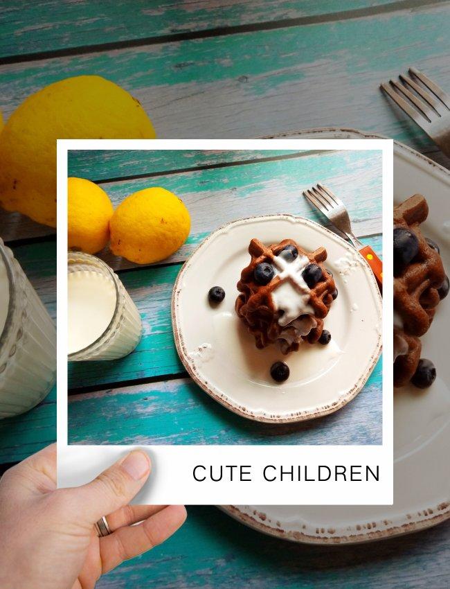 可可糯米华夫饼