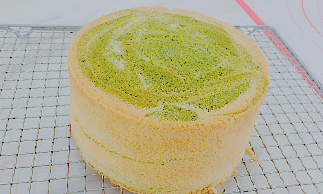 绿斑马戚风蛋糕