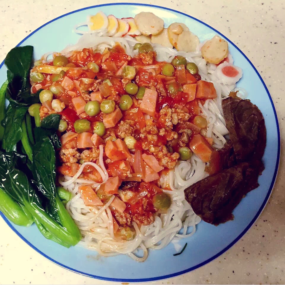 西红柿肉酱面
