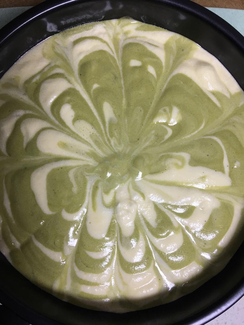抹茶斑马纹戚风蛋糕