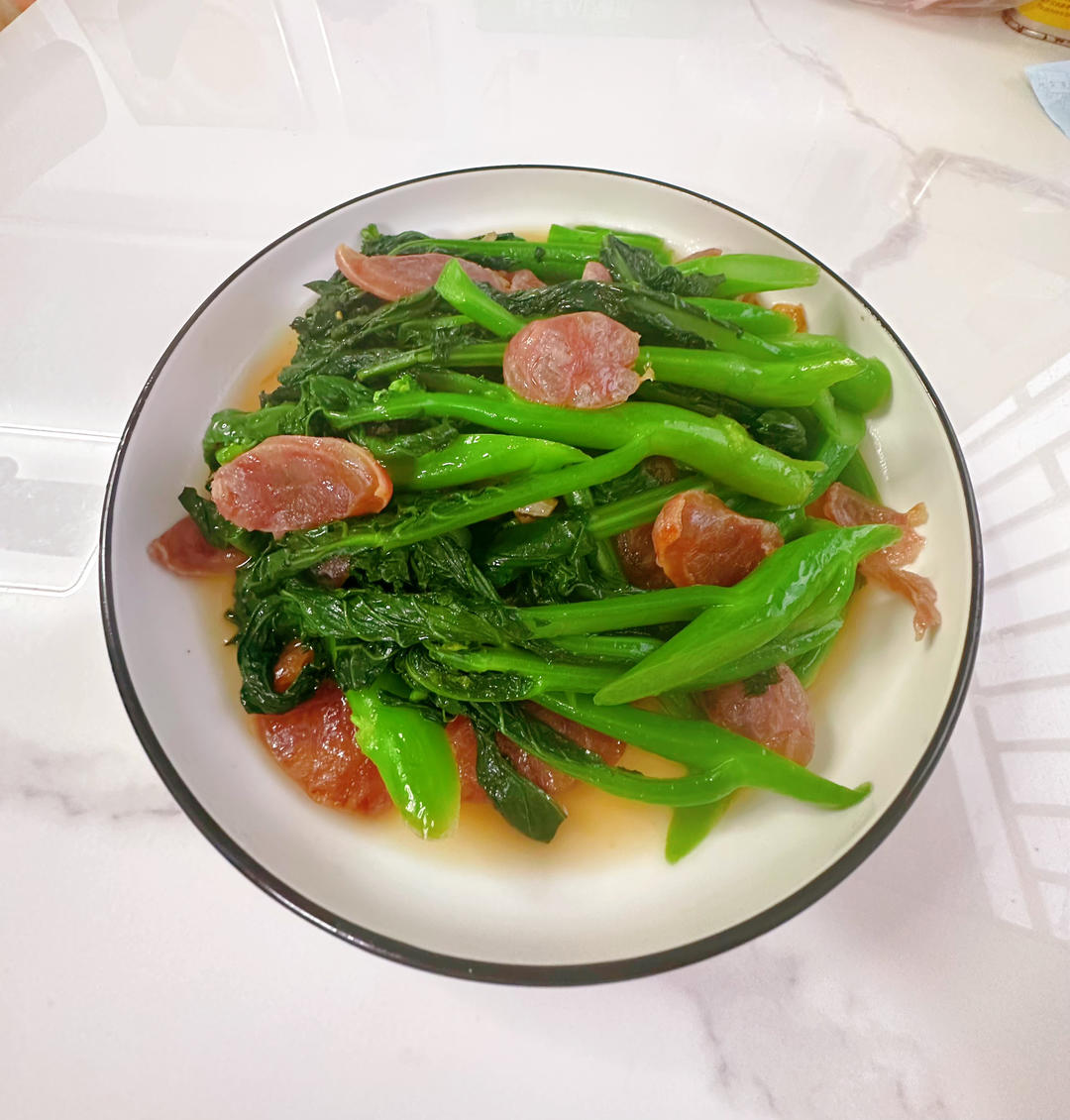 腊味炒芥兰