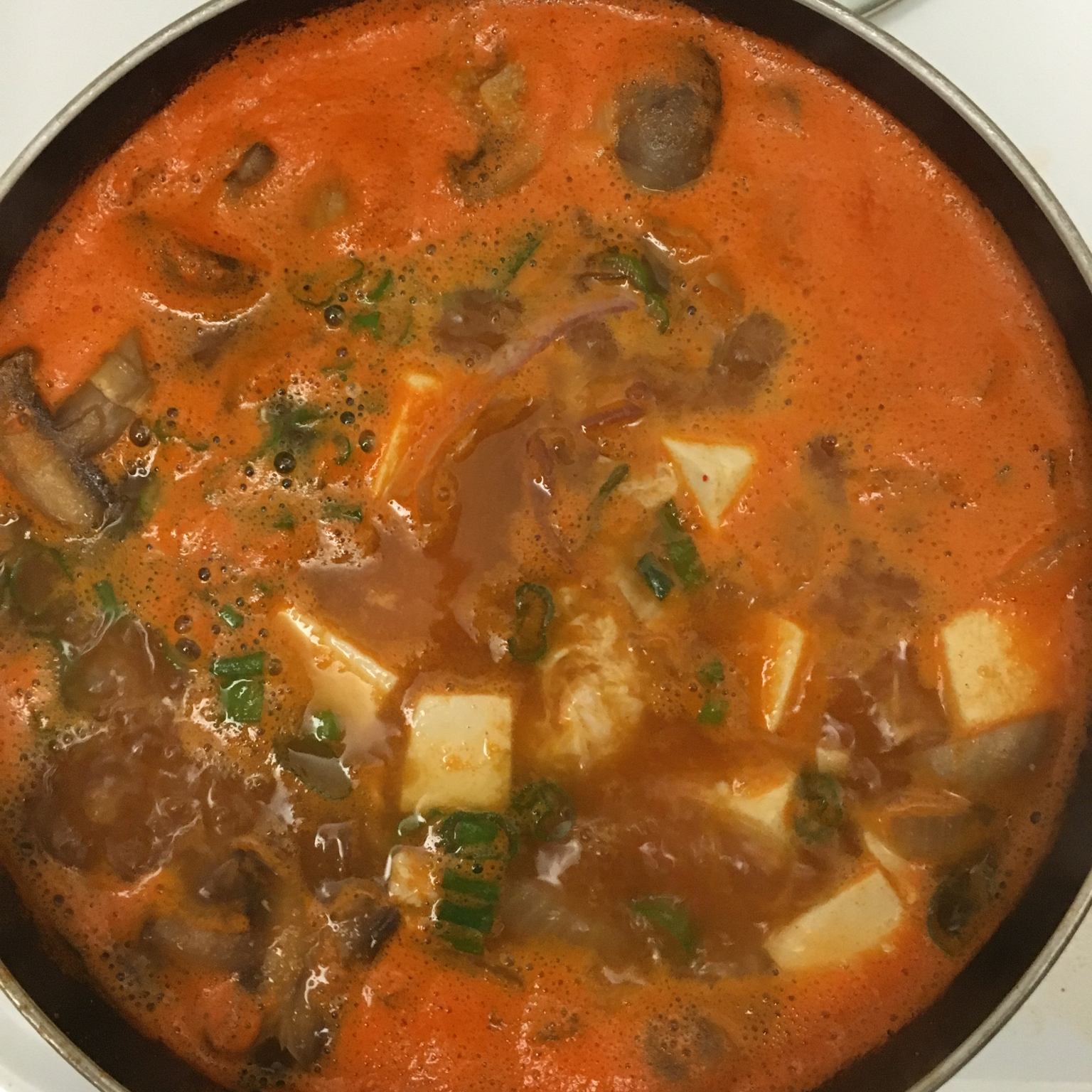 韩式辣泡菜豆腐汤