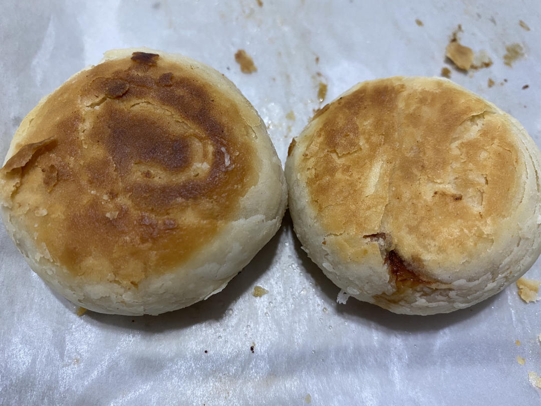 传统苏式鲜肉月饼(大包酥)皮薄肉大酥掉渣简单易操作『附视频』平底锅、烤箱等4种做法