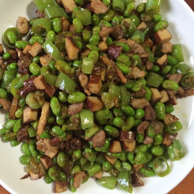 青椒毛豆
