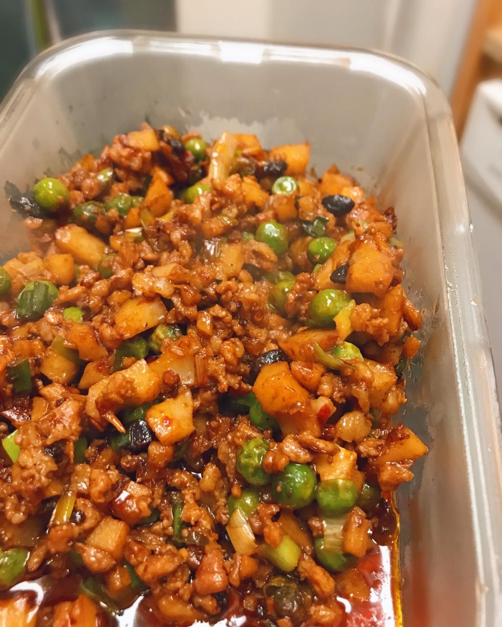 豌豆炒肉末