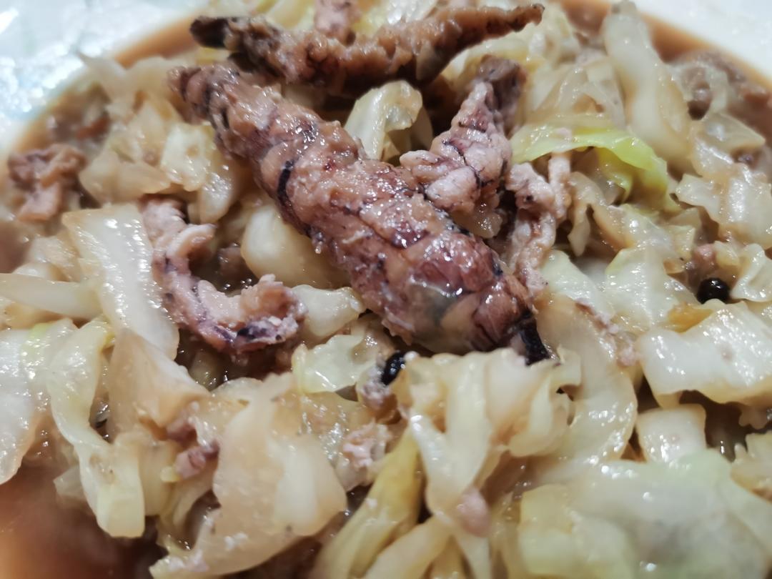 皮皮虾肉炒圆白菜