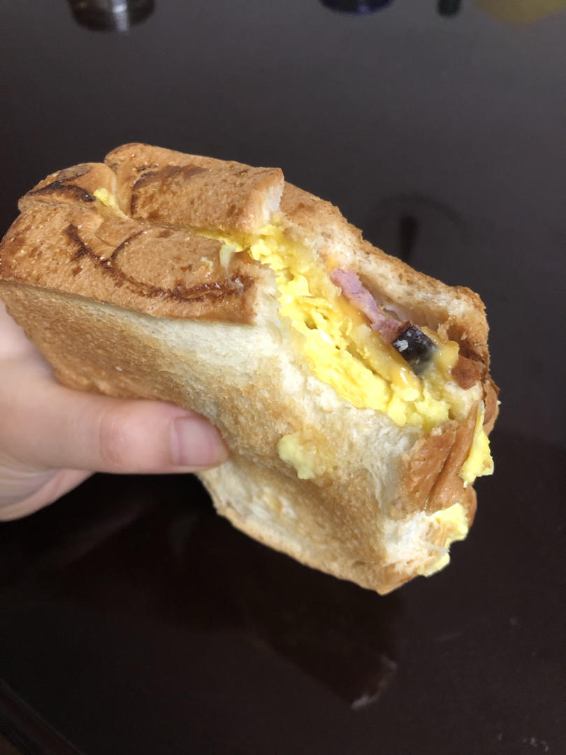 网红EGG DROP芝士厚蛋烧三明治 🥪『平底锅美食』