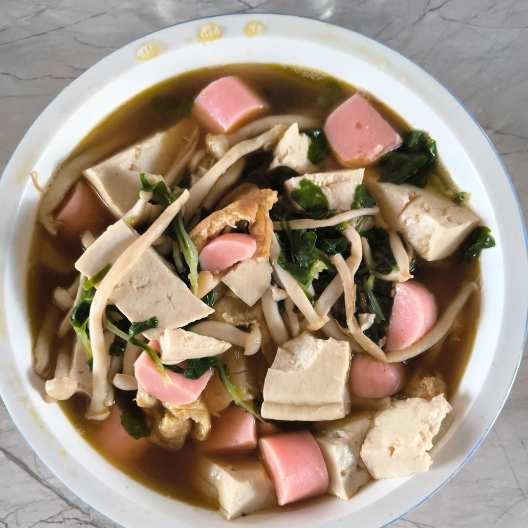 鲜掉眉毛的海鲜菇鸡蛋汤