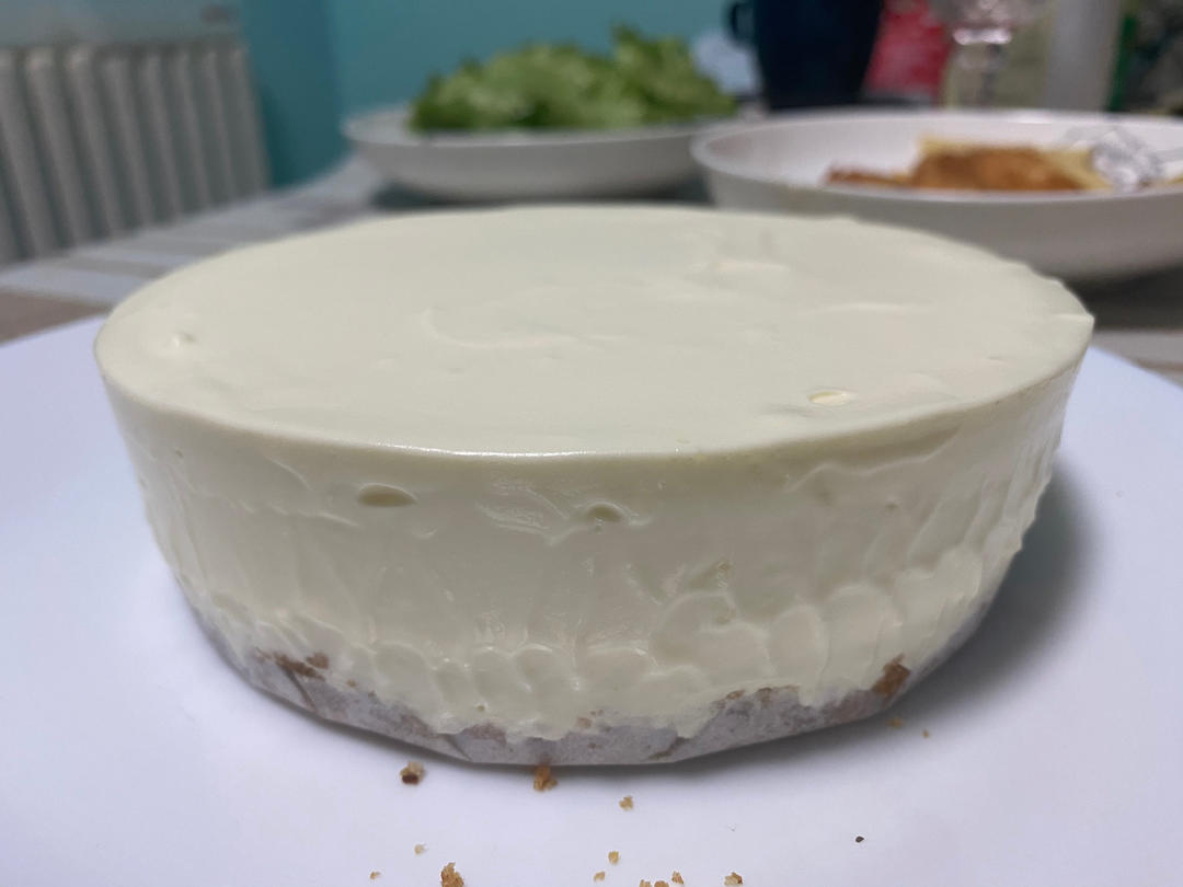 不用烤箱的柠檬酸奶芝士蛋糕。  饭后甜点🍮