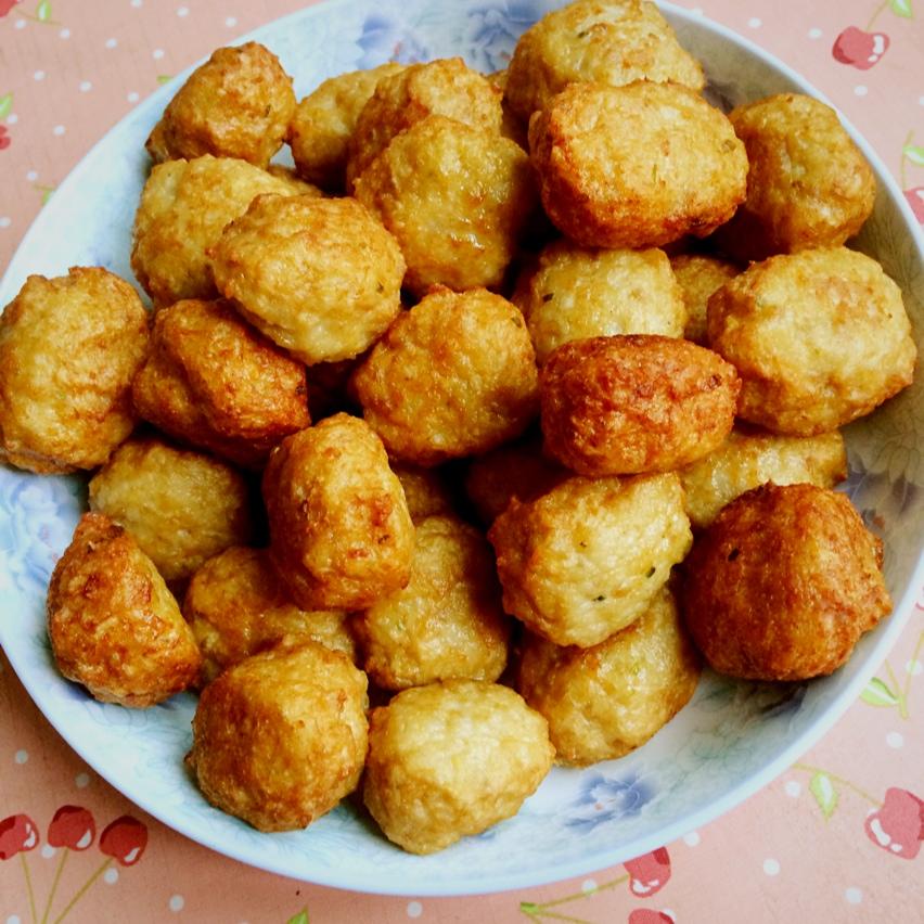 炸莲藕猪肉丸子-年味