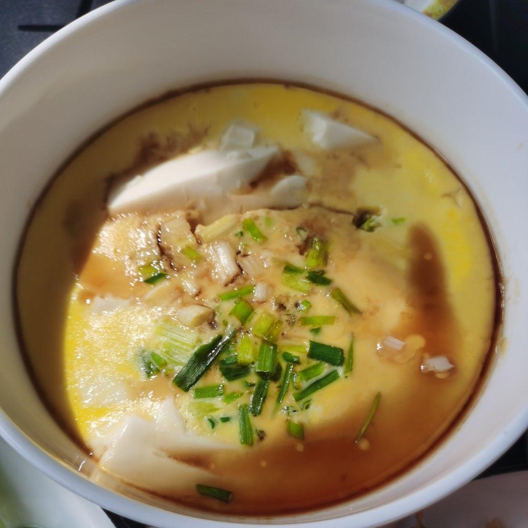 鸡蛋蒸豆腐❗超嫩滑，简单又好吃‼️