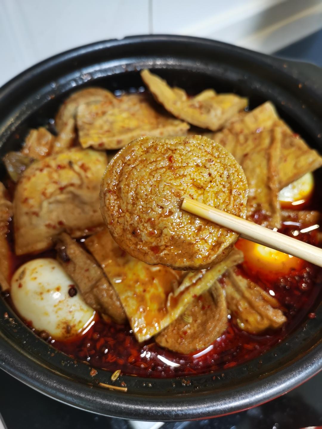 简单卤个素鸡豆干，配上一碗面