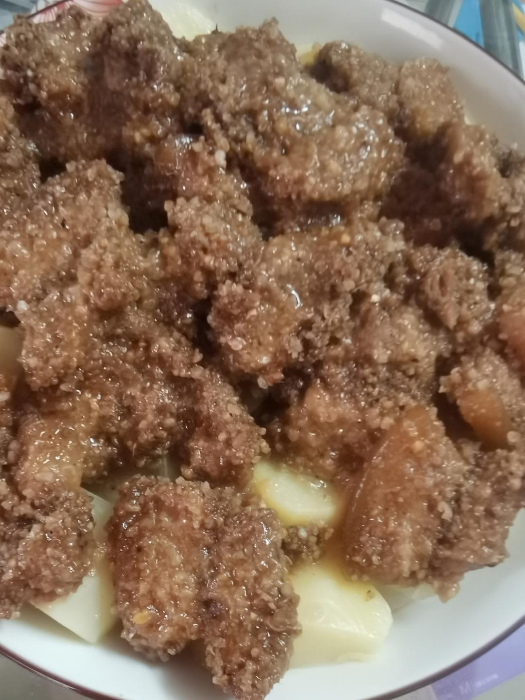 绝绝子！甩饭店几条街的粉蒸肉（粉蒸排骨）