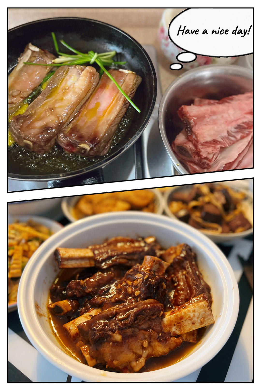红酒炖牛肋排