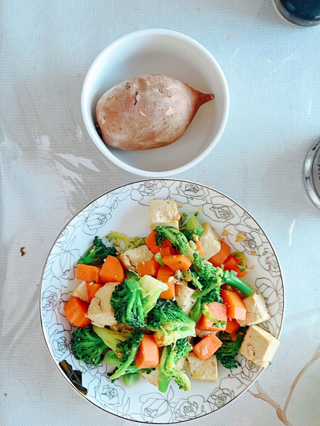 西兰花炒豆腐