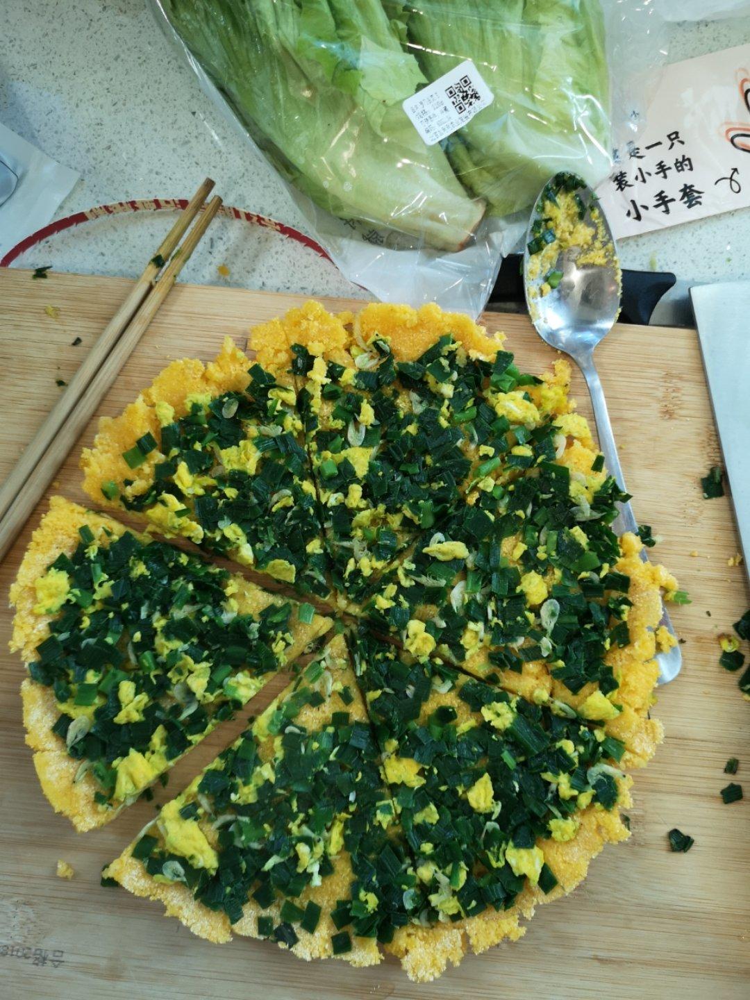 韭菜鸡蛋糊饼