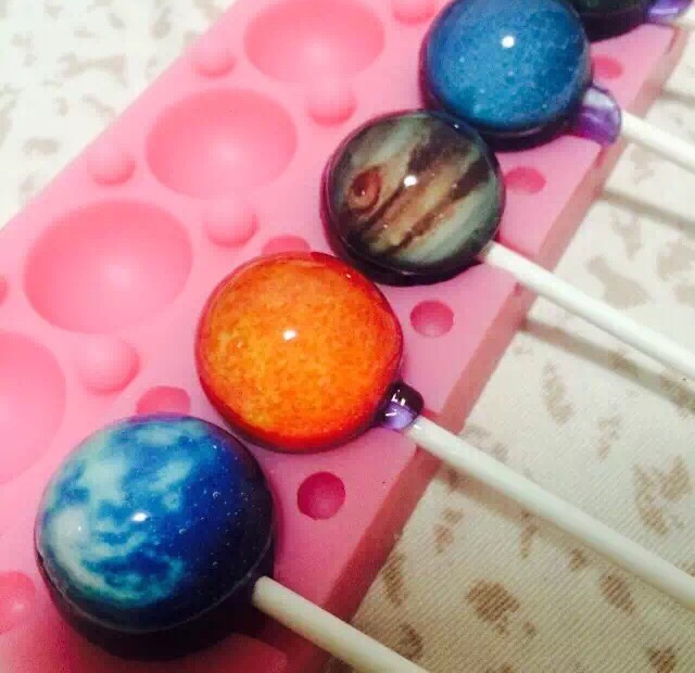 星空棒棒糖，太阳系棒棒糖制作教程