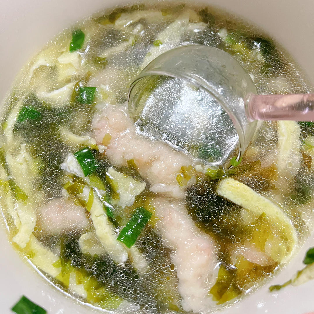 虾滑紫菜汤