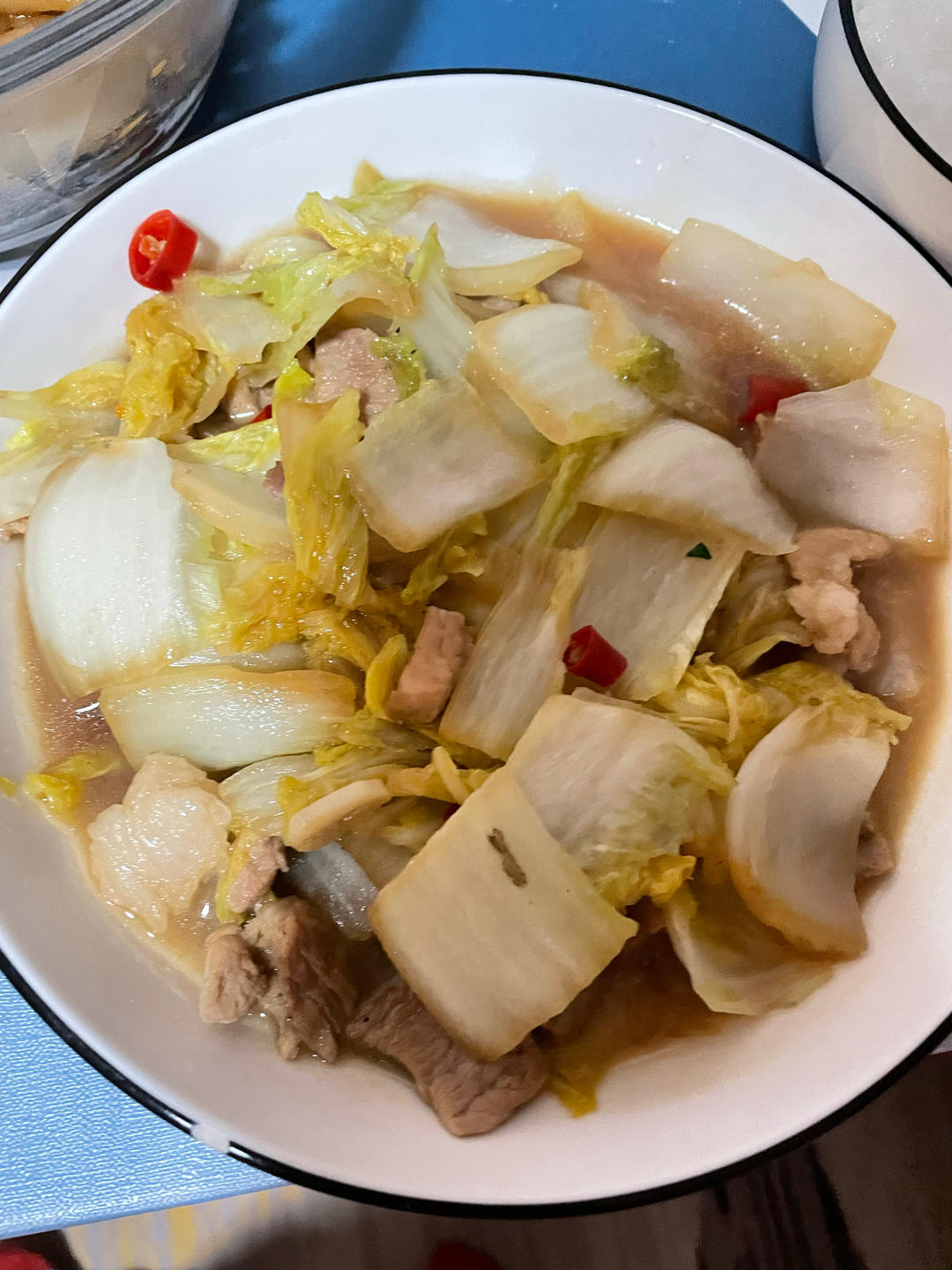 【两分钟快手下饭菜】娃娃菜炒肉片