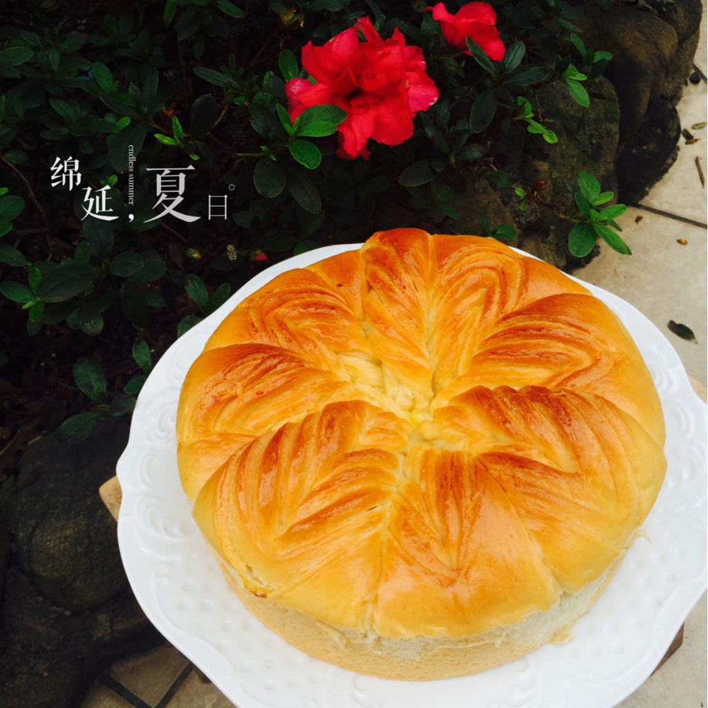 手撕千层花朵面包