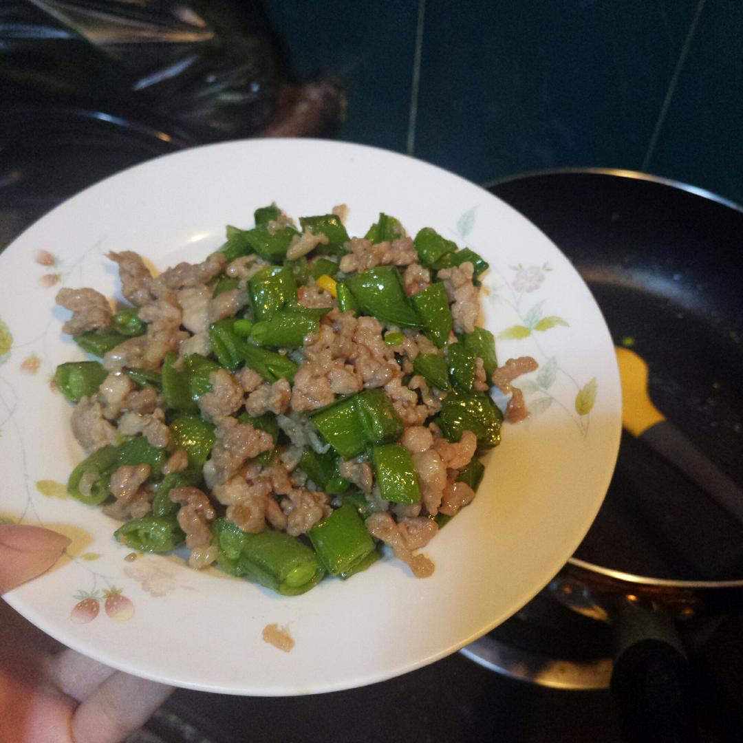 肉碎炒甜豆