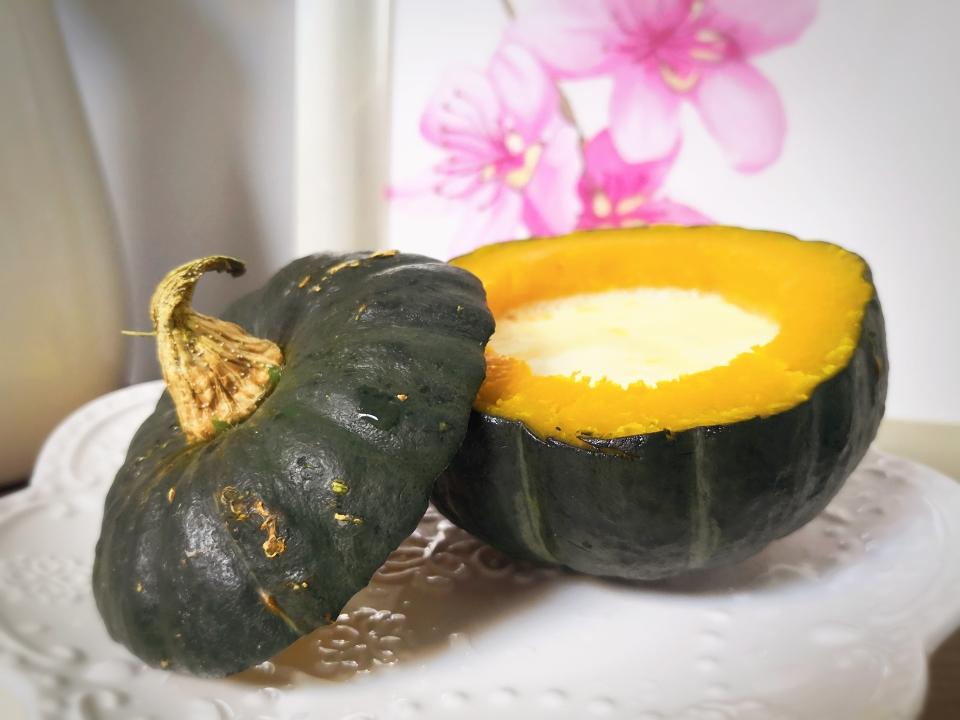 贝贝南瓜蒸蛋羹的做法