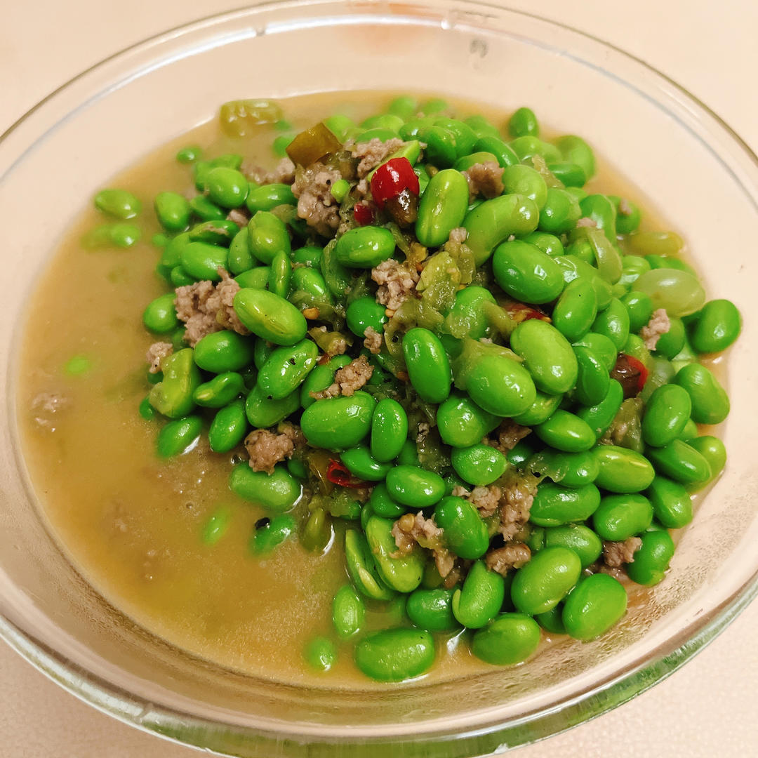 毛豆炒肉