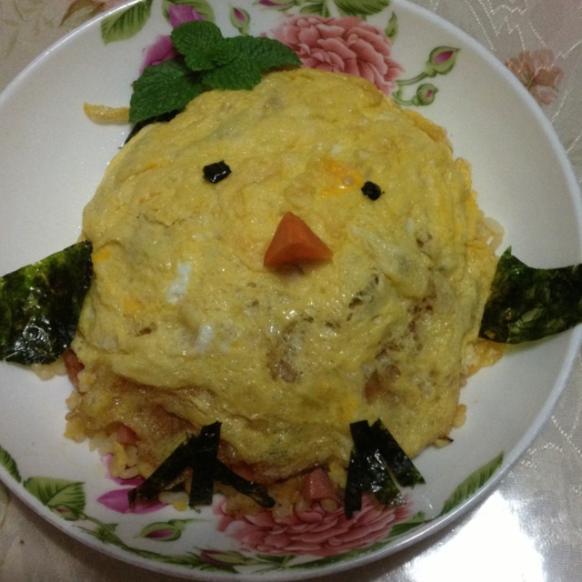 小黄鸡蛋包饭