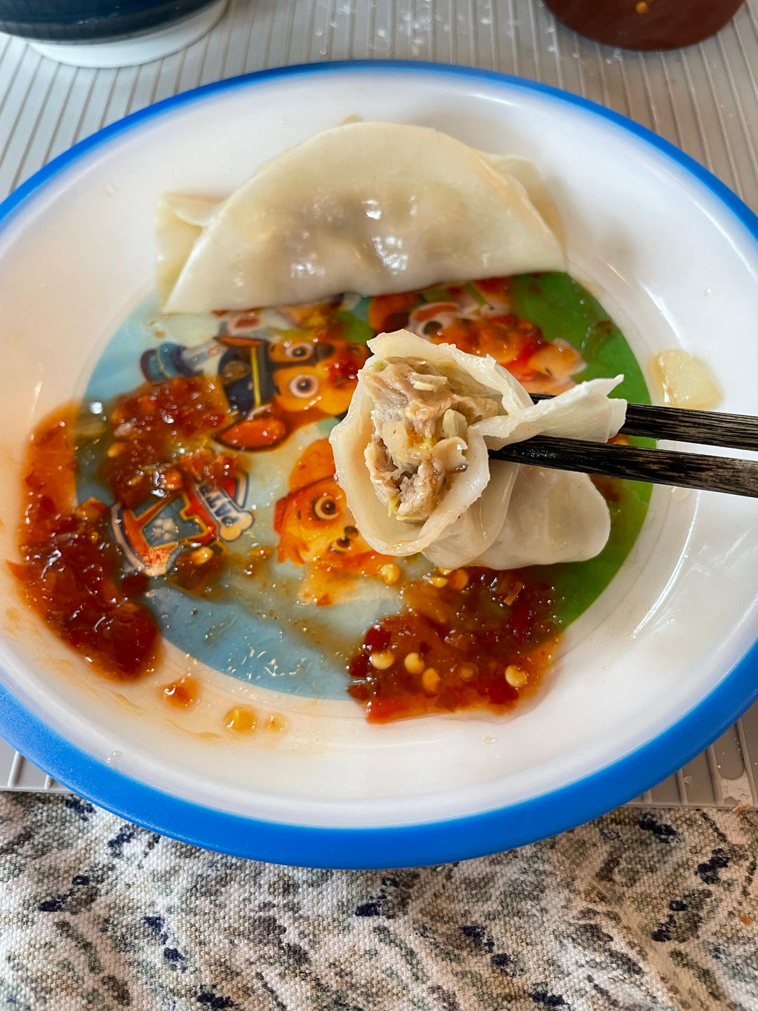 荠菜鲜肉馄饨馅（超快的厨师机拌馅）