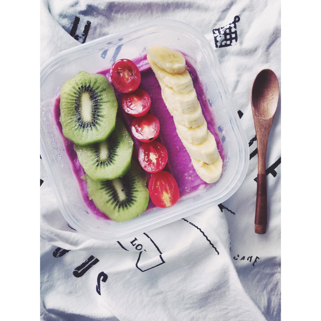 紫薯隔夜燕麦粥