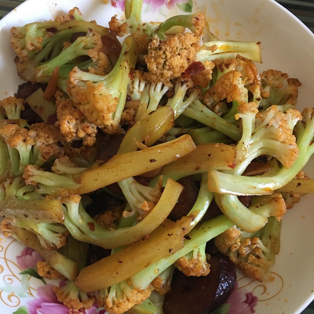 很“浪费”米饭的家常菜之一-------干锅菜花