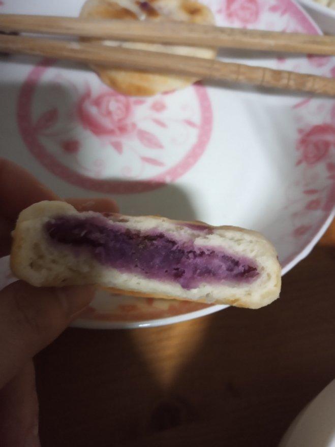 无糖油紫薯饼