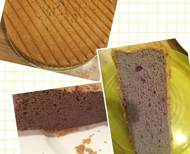 紫薯戚风蛋糕的做法
