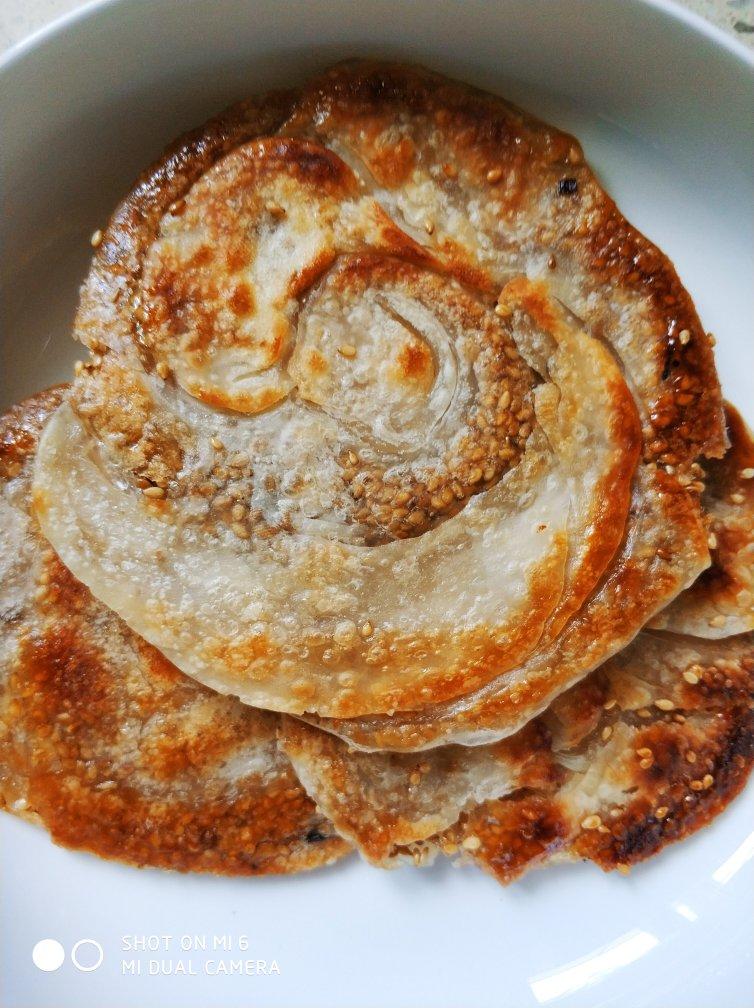 饺子皮版芝麻饼&葱油饼