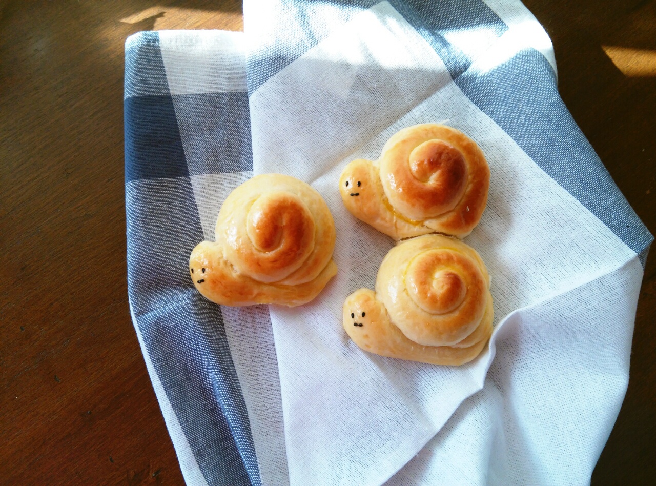 早餐 蜗牛面包 小象悠悠做的蜗牛面包 小象悠悠